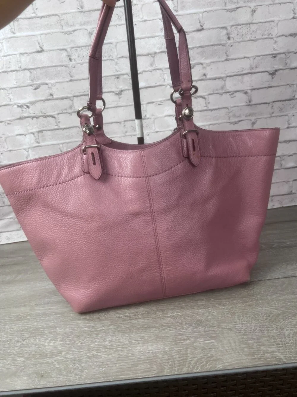 COACH F16174 Leather Handbag Lavander Women's Tote Purple